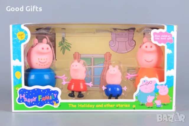 Комплект фигурки Пепа Пиг Peppa Pig Фигурка подходящи и за торта, снимка 2 - Фигурки - 47284324