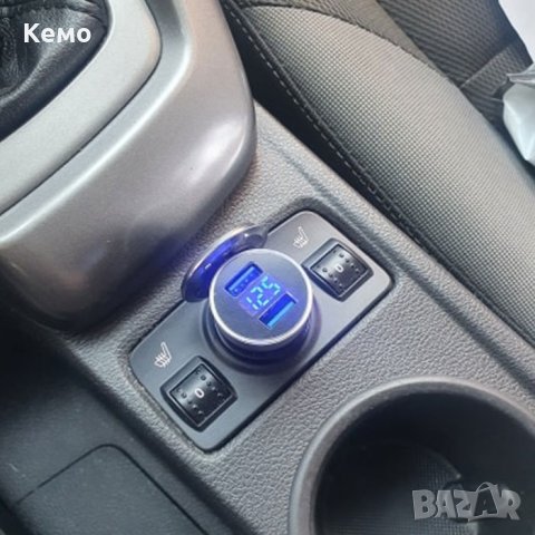 Двойно usb зарядно за кола с волтметър, снимка 14 - Аксесоари и консумативи - 23510762