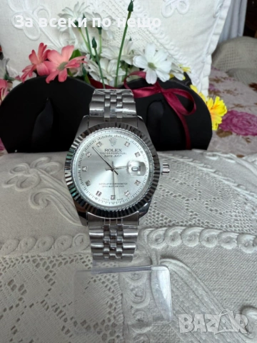 Rolex Мъжки Часовник С Кварцов Механизъм - Налични Различни Цветове Код AT-17