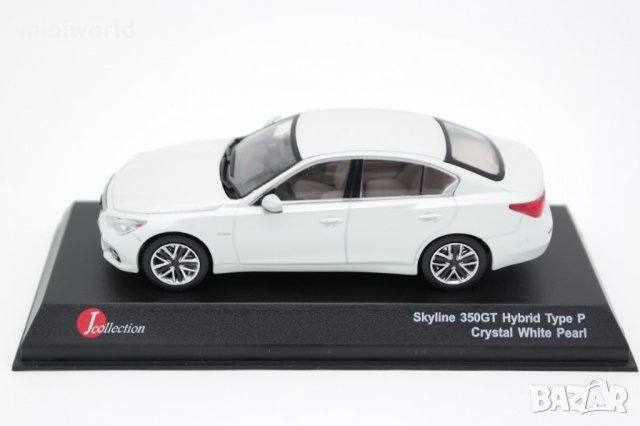 Nissan Skyline 350GT Hybrid V37 - мащаб 1:43 на J-Collection модела е нов в PVC дисплей-кейс, снимка 2 - Колекции - 27648934