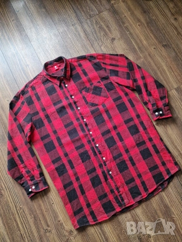 Страхотна мъжка зимна риза ENGELBERT STRAUSS, размер 2XL , снимка 2 - Ризи - 52886824