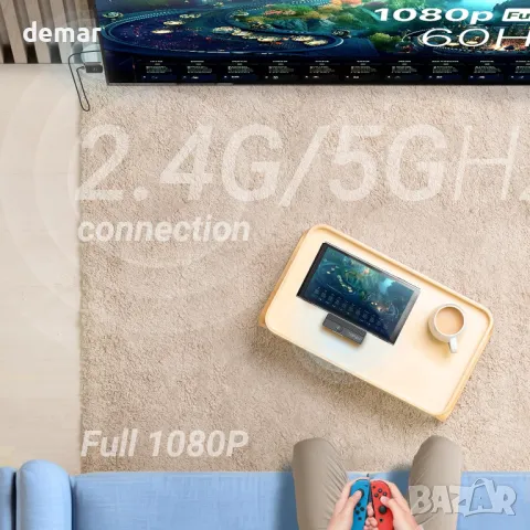 MINIX C1 Plus безжичен HDMI предавател и приемник, преносим HDMI безжичен удължител 2.4G/5GHz, 50 м, снимка 7 - Друга електроника - 48838795