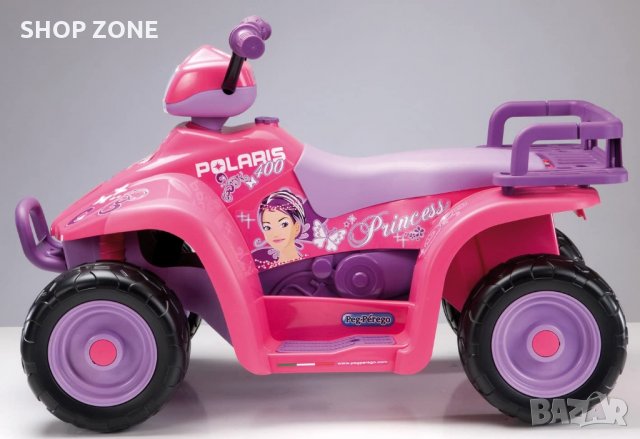 ATV - Детски електрически мотор с акумулатор - Polaris Princess 400 , снимка 1 - Коли, камиони, мотори, писти - 35032202