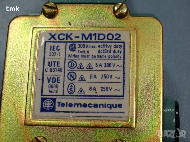 изключвател Telemecanique XCK-M1D02, снимка 3 - Резервни части за машини - 33340727