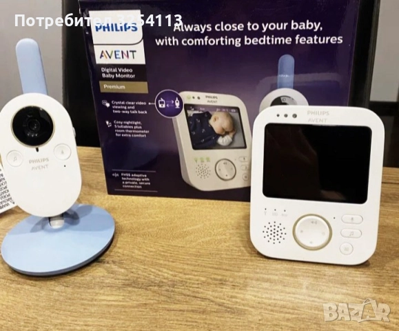Бебефон с видео Philips Avent SCD831/52, снимка 5 - Бебефони - 52812203