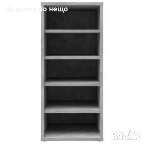 Шкафове за обувки, 2 бр, бетонно сиви, 31,5x35x70 см, ПДЧ Код P938, снимка 5 - Шкафове - 51078396