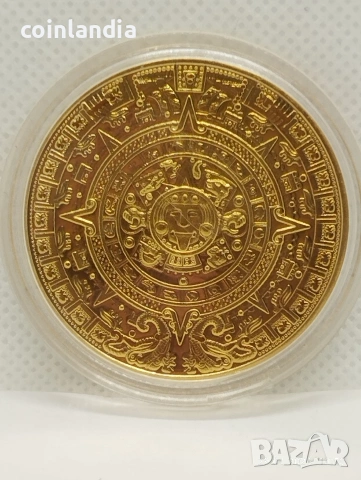 позлатена монета репродукция 