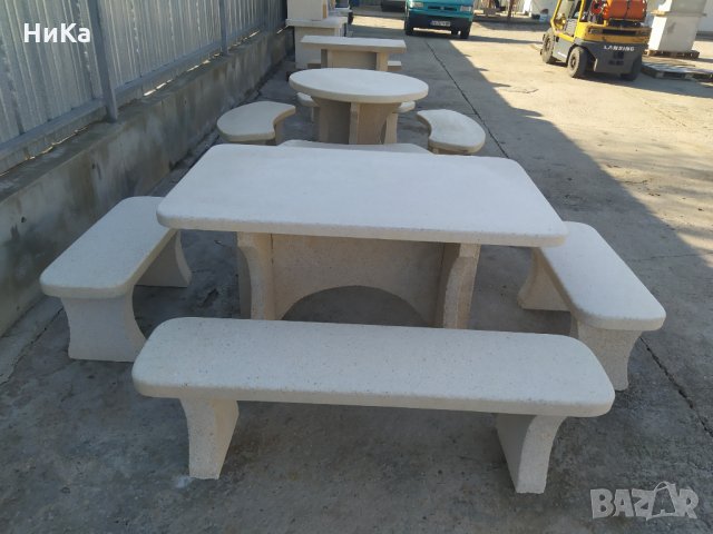 Градинска маса с пейки -  градински комплект, сет " DONI", снимка 5 - Градински мебели, декорация  - 32571212