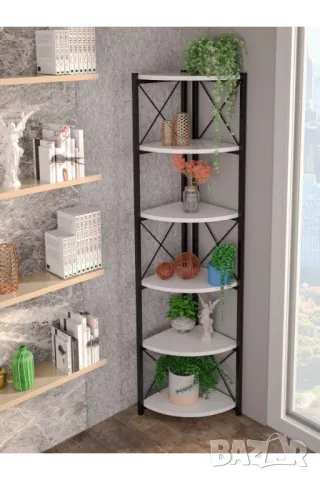 Ъглова етажерка- два цвята, снимка 4 - Етажерки - 48873108
