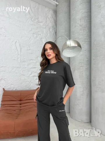 Miu Miu памучни дамски комплекти Различни цветове , снимка 4 - Комплекти - 49582414