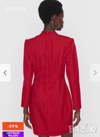 Червена рокля, снимка 4 - Рокли - 43860947