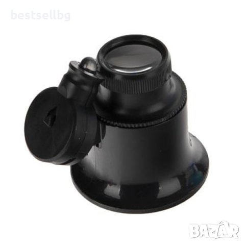 Професионална мощна лупа око 20X с лед осветление часовникарска бижута, снимка 5 - Други инструменти - 37247126