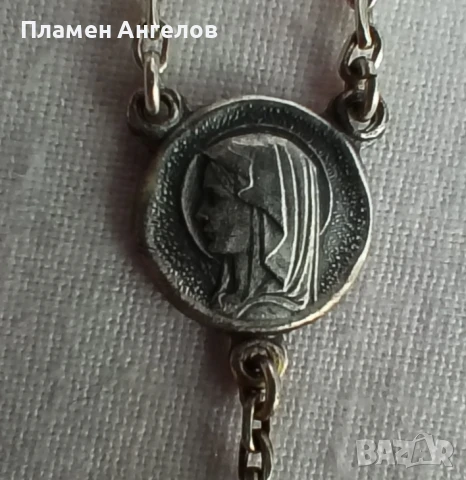 Винтидж френска броеница-колие, снимка 4 - Колиета, медальони, синджири - 51287707