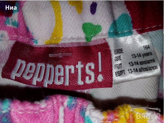 Pepperts-Еластичен плътен пъстър клин-Ръст 164см./ 13- 14 г., снимка 5 - Детски клинове - 28081248