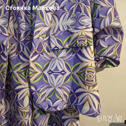 Елегантен костюм в лилаво и зелено-Италия, снимка 4 - Костюми - 53234398