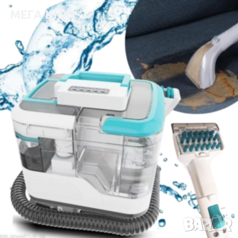 Портативна прахосмукачка с пара – 2 в 1 мокро и сухо почистване на мебели, дивани и килими, 1700W, снимка 4 - Прахосмукачки - 52703723