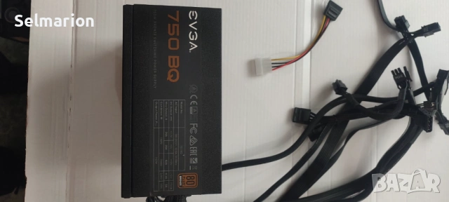 Захранване за компютър EVGA 750 BQ 80+ BRONZE 750W