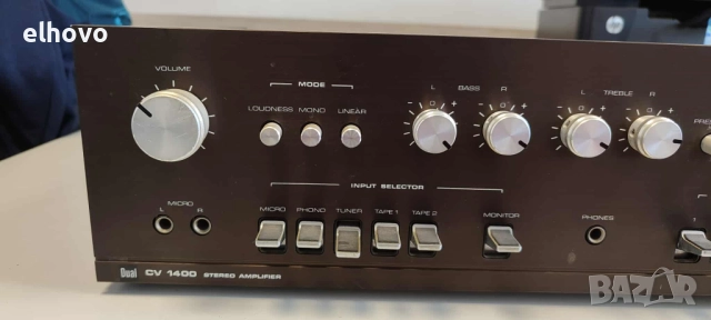 Стерео усилвател DUAL CV 1400, снимка 4 - Ресийвъри, усилватели, смесителни пултове - 51687614