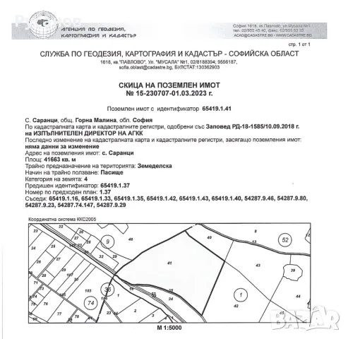 продавам парцел