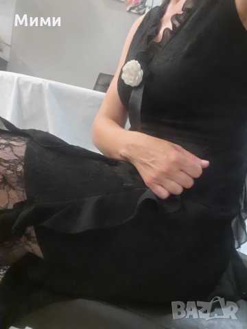 Елегантня дълга рокля от дантела, снимка 6 - Рокли - 33422633