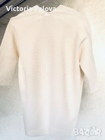 UNIQLO красива блуза кокон екрю японски бранд, снимка 7 - Блузи с дълъг ръкав и пуловери - 44126041