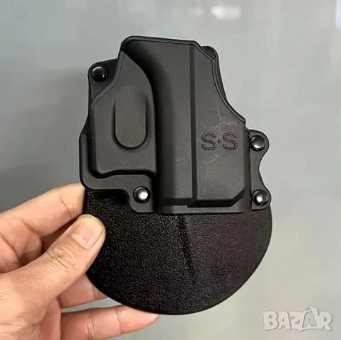 К-т Кобур и калъф за два пълнителя за Glock,може само кобур , снимка 16 - Оборудване и аксесоари за оръжия - 48842396