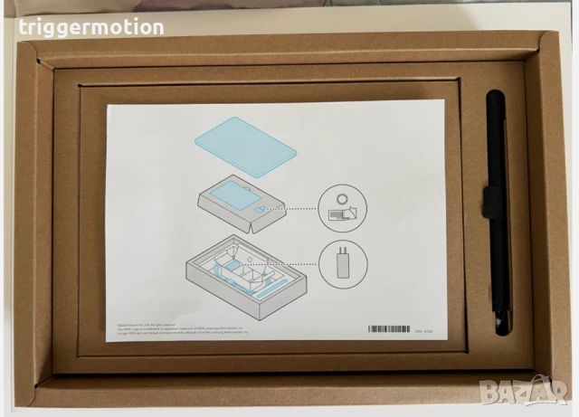 Графичен Дисплей Таблет Wacom One Pen Display 12″ (DTC121W0B) с USB‑C — леко употребяван!, снимка 8 - Таблети - 51251600