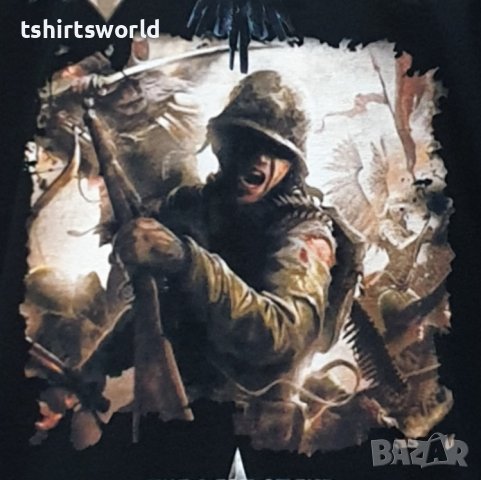 Нова мъжка тениска с дигитален печат на музикалната група Sabaton - The last stand, снимка 2 - Тениски - 36869306