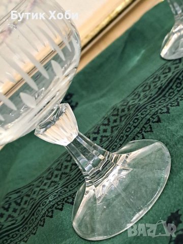 Комплект немски кристални чаши , снимка 5 - Антикварни и старинни предмети - 38775573