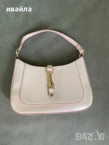 Розова чанта тип гучи Gucci , снимка 1 - Чанти - 42935041