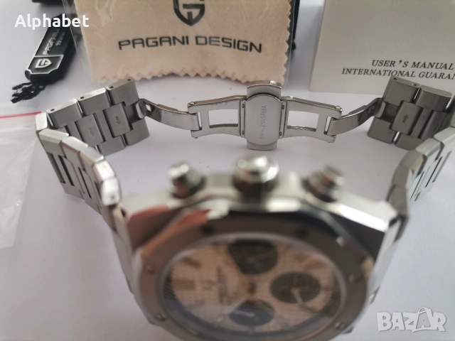 Часовник Pagani design механично-кварцов с японски механизъм seiko, снимка 10 - Мъжки - 52893906