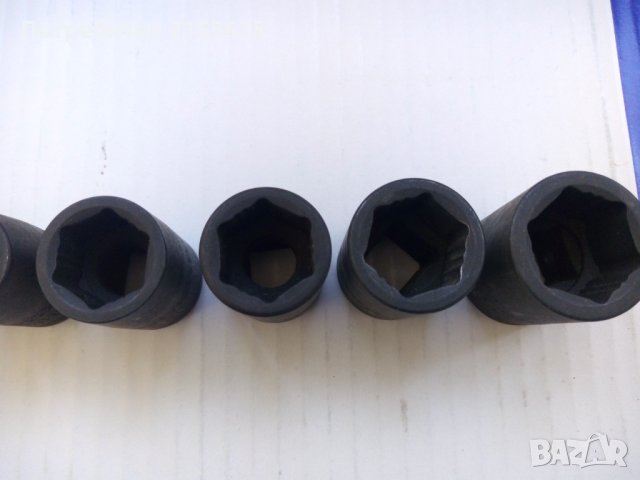 Mac Tools 8 броя 1/2 качествени черни ударни 6 стенни къси камъни вложки, снимка 5 - Гедорета - 43588058