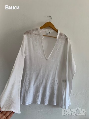 H&M Бяла риза, снимка 4 - Ризи - 26976344