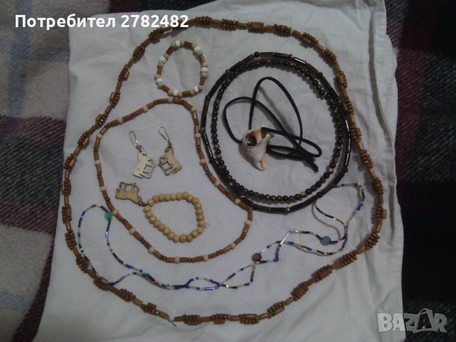 Бижута от полускъпоценни камъни, морски миди, мъниста., снимка 5 - Други - 39307156