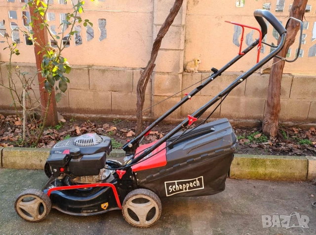 Бензинова косачка самоходна Scheppach немска за трева 