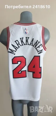 Nike NBA Chicago Bulls Lauri Markkanen #24 Mens Size 44 /S - M ОРИГИНАЛ! МЪЖКИ ПОТНИК!, снимка 5 - Спортни дрехи, екипи - 47346235