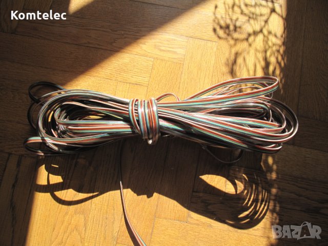 Лентов кабел 8 жила плосък тип телефонен 10 м, снимка 4 - Друга електроника - 28267106