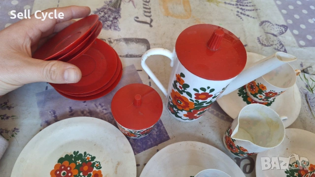 ✅ДЕТСКИ ПЛАСТМАСОВ ЧАЕН СЕРВИЗ❗, снимка 5 - Колекции - 53170967