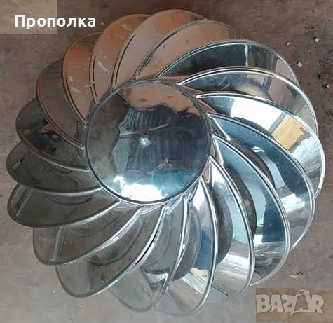 Шапка-капа, неръждаема ламарина, въртяща се за комин/отдушник , снимка 4 - Други стоки за дома - 47911828