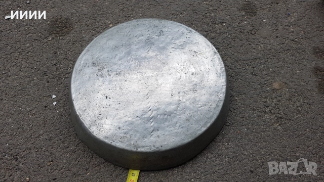 Бакърена тава за баница , снимка 2 - Антикварни и старинни предмети - 51880564