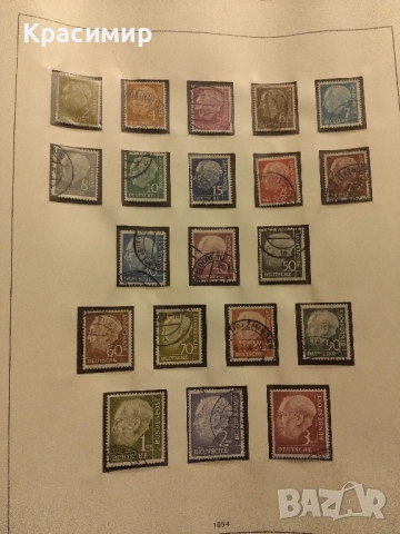 Теодор Хойс 1954 г., снимка 14 - Филателия - 52251249