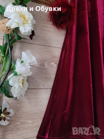 Официална нова рокля с естествени пера и пайети , снимка 7 - Рокли - 52763851