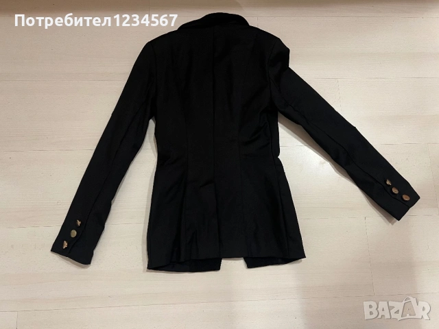 Дамски черен блейзър Alessa XS , снимка 4 - Сака - 53090087