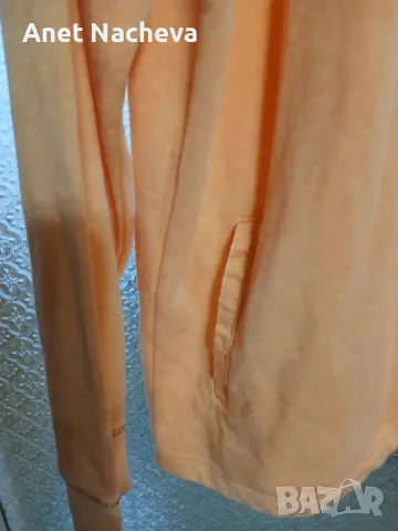 Блуза спортна  ватирана,  оранжева, снимка 4 - Спортни дрехи, екипи - 48622304