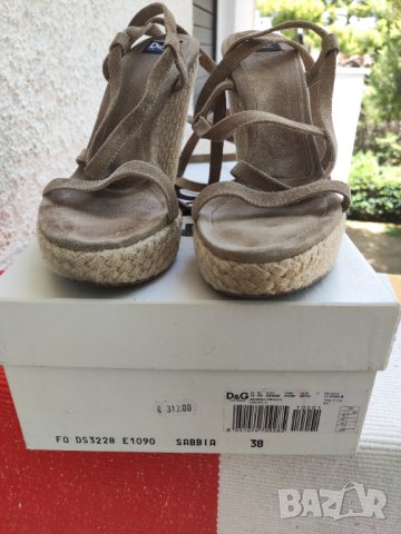 кожени сандали Dolce Gabbana, снимка 4 - Сандали - 43726450