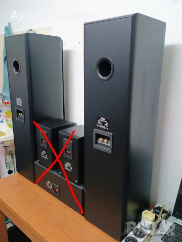 Трилентови тонколони Eltax Universe. Перфектни! Произведени в Дания. , снимка 11 - Тонколони - 52668920