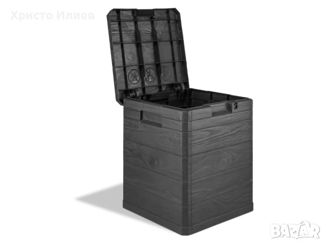Градинска кутия за съхранение 90л Шкаф Кутия за градината, снимка 4 - Градински мебели, декорация  - 51285037