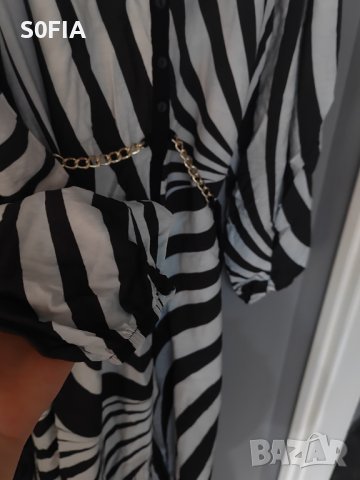 Дълга макси рокля зеброва шарка, снимка 4 - Рокли - 43868317