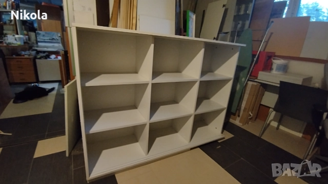Шкаф - етажерка с 9 рафта 115/45/150 ПДЧ бял, снимка 2 - Шкафове и рафтове - 51789026