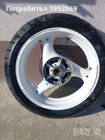 Задна гума с джанта и спирачен диск, снимка 2 - Гуми и джанти - 53071314